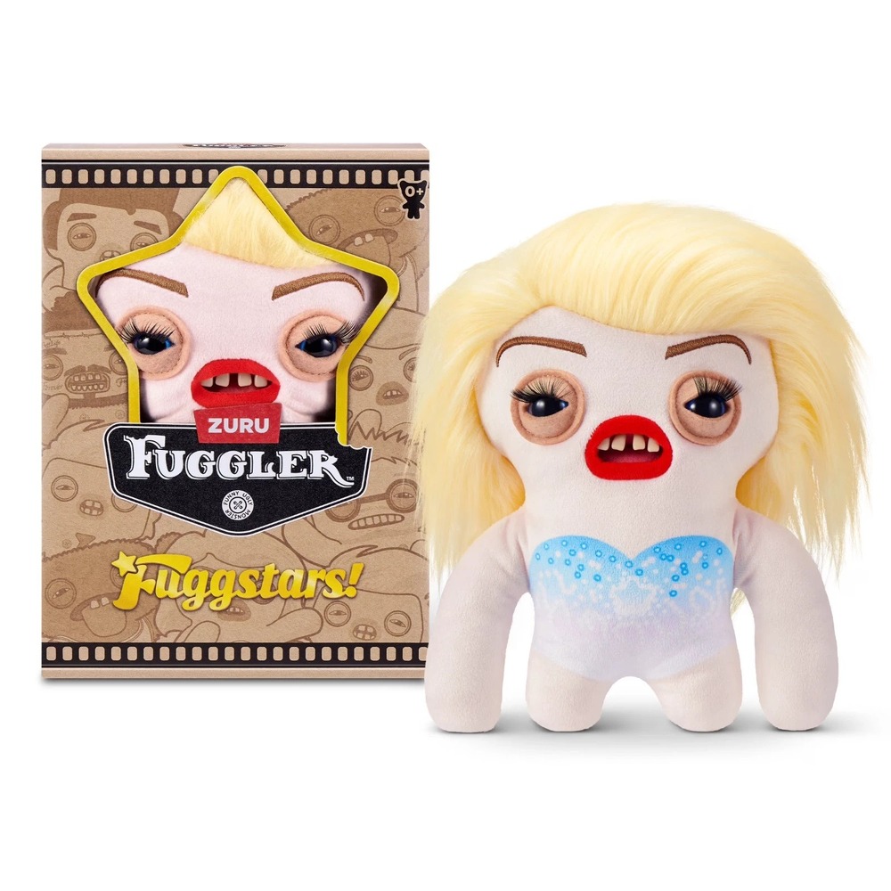 ZURU Fuggler Fuggstars Blonde Star Fleeting Fartlet Plush Monster 9" Figure NIB